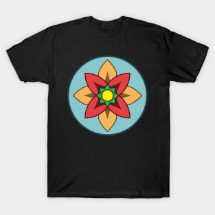 Colorful Open Flower T-Shirt